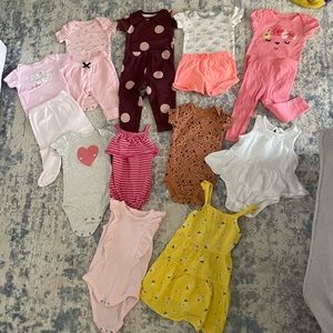 6-9 month baby girl outfit bundle